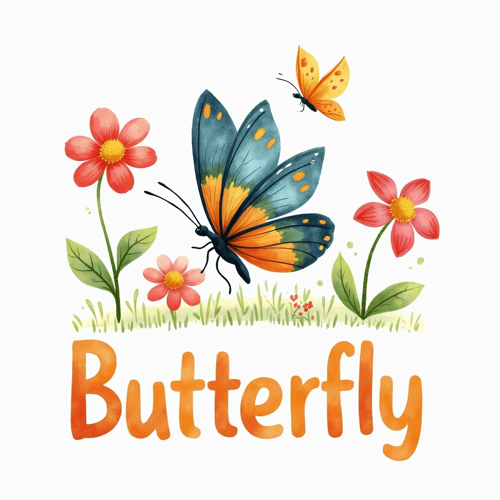 Butterfly Life Cycle flashcard example