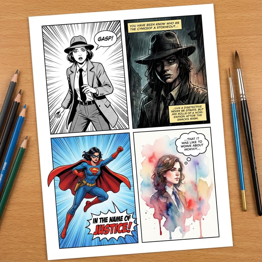 2. Choose Comic Style and Layout