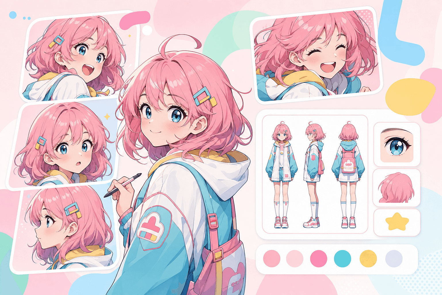 Generador de personajes de manga con IA preservando la continuidad de personajes recurrentes