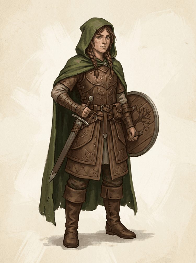 Source fantasy RPG forest knight image