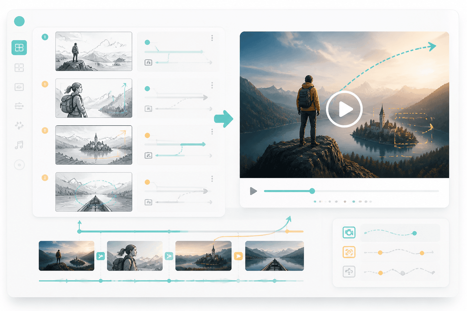 Storyboard to video workflow